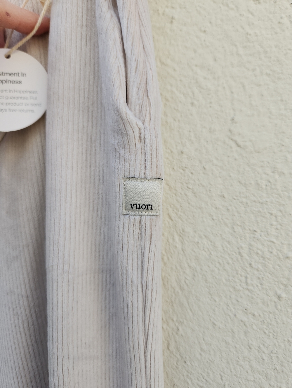 VUORI Haven Wide Leg Pants in Suede NEW NWT - Picture 4 of 7